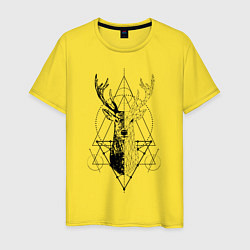 Мужская футболка Polygonal deer