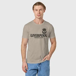 Футболка хлопковая мужская Liverpool FC, цвет: миндальный — фото 2