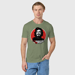 Футболка хлопковая мужская Гражданская оборона, цвет: авокадо — фото 2