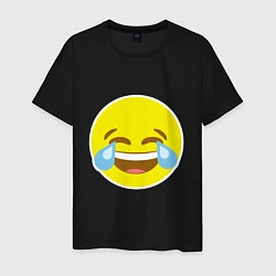Мужская футболка Эмоджи смех