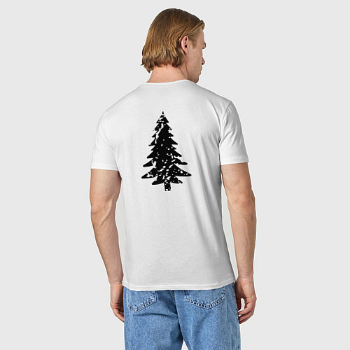 Мужская футболка Xmas Tree / Белый – фото 4