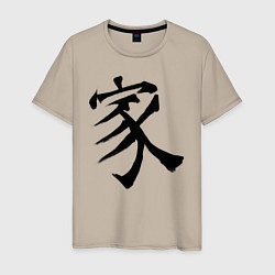 Мужская футболка Японский иероглиф Семья