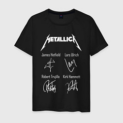 Мужская футболка METALLICA АВТОГРАФЫ