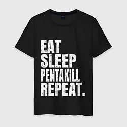 Мужская футболка EAT SLEEP PENTAKILL REPEAT