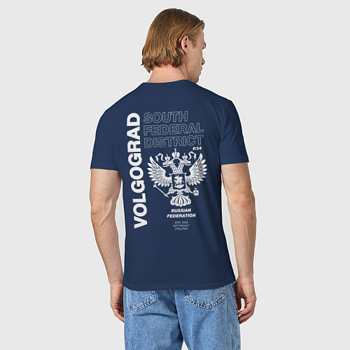 Мужская футболка Волгоград EVLTN / Тёмно-синий – фото 4