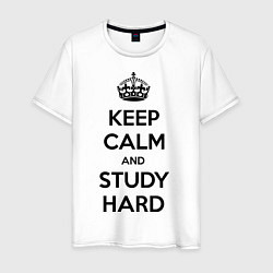 Мужская футболка Keep Calm & Study Hard