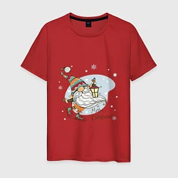 Мужская футболка Рождественский гном