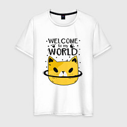 Мужская футболка Желтый кот