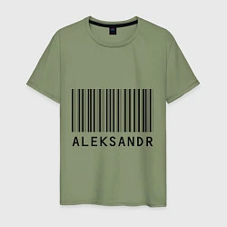 Мужская футболка Александр (штрихкод)