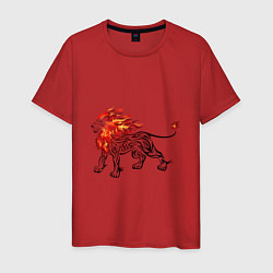 Мужская футболка Огненный лев