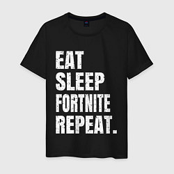 Мужская футболка EAT SLEEP FORTNITE REPEAT