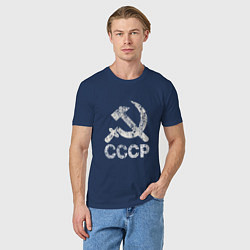 Футболка хлопковая мужская СССР, цвет: тёмно-синий — фото 2