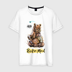 Мужская футболка Мудрый медведь