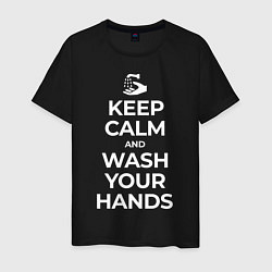 Мужская футболка Keep Calm and Wash Your Hands