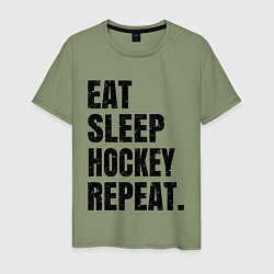 Мужская футболка EAT SLEEP HOCKEY REPEAT