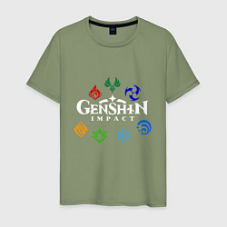 Мужская футболка GENSHIN IMPACT