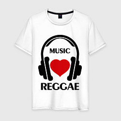 Мужская футболка Reggae Music is Love
