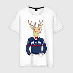 Мужская футболка Hipster Deer