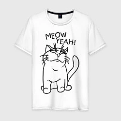 Мужская футболка Meow yeah!