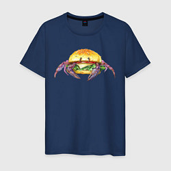 Мужская футболка Краб-бургер