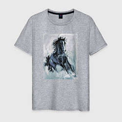 Мужская футболка Лошадь арт