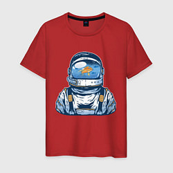 Мужская футболка Астронавт Аквариум