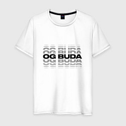Футболка хлопковая мужская OG BUDA — репер, цвет: белый