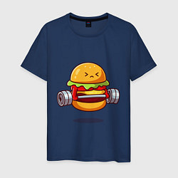 Мужская футболка Бургер на спорте