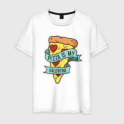 Мужская футболка Pizza is my valentine