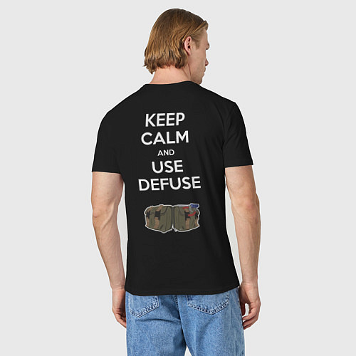 Мужская футболка USE DEFUSE / Черный – фото 4