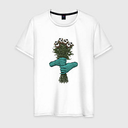 Мужская футболка Цветы от зомби