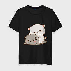 Мужская футболка Милые котики