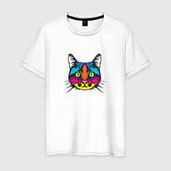 Мужская футболка Pop art Cat