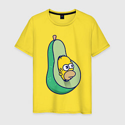 Мужская футболка Гомер авокадо