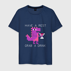 Мужская футболка Динозаврик с винишком