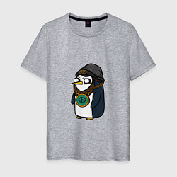 Мужская футболка Крутой Пингвин
