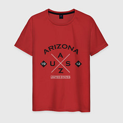 Мужская футболка Штат Аризона Хипстерское лого
