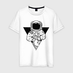 Мужская футболка Космонавт чинит землю