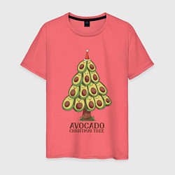 Мужская футболка Avocado Christmas Tree