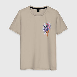 Мужская футболка Цветочное мороженое