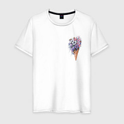 Мужская футболка Цветочное мороженое