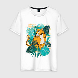 Мужская футболка Ягуар в джунглях