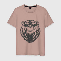 Мужская футболка Русский медведь в очках