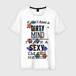 Мужская футболка Грязные мысли - у меня сексуальная нация воображен