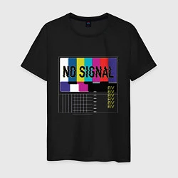 Мужская футболка Vaporwave No Signal TV
