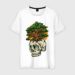 Мужская футболка Дерево из черепа