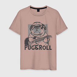 Мужская футболка Pug & Roll