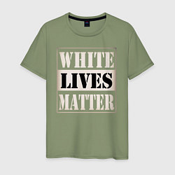 Мужская футболка White lives matters