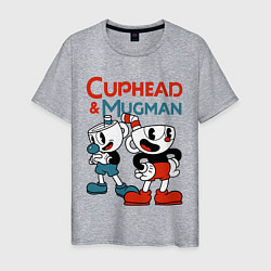 Мужская футболка Cuphead & Mugman