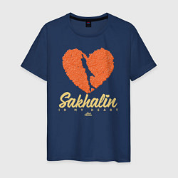 Мужская футболка Sakhalin in my heart